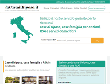 Tablet Screenshot of lacasadiriposo.it